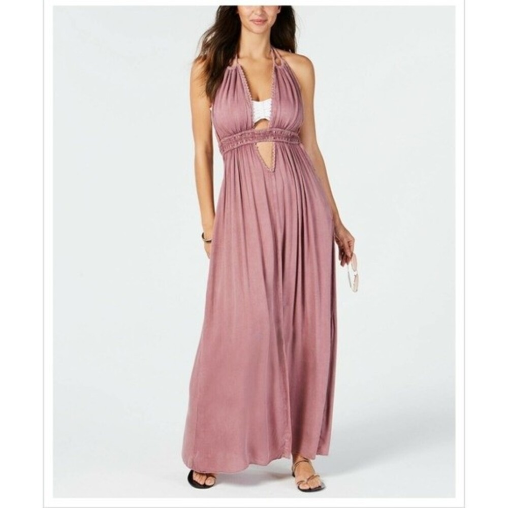 Raviya women's Blush color sleeveless open back long maxi size M NWT